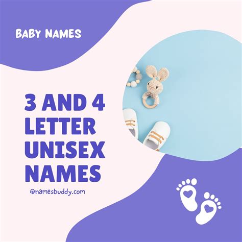 3 And 4 Letter Unisex Names For Your Little One.